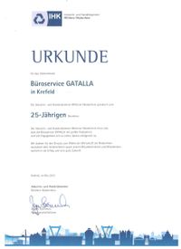 Bueroservice_GATALLA-Urkunde